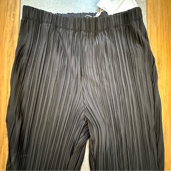 ANINE BING Black Billie Plissé Pleated Trousers Women’s Size Small NWT - Picture 6 of 14